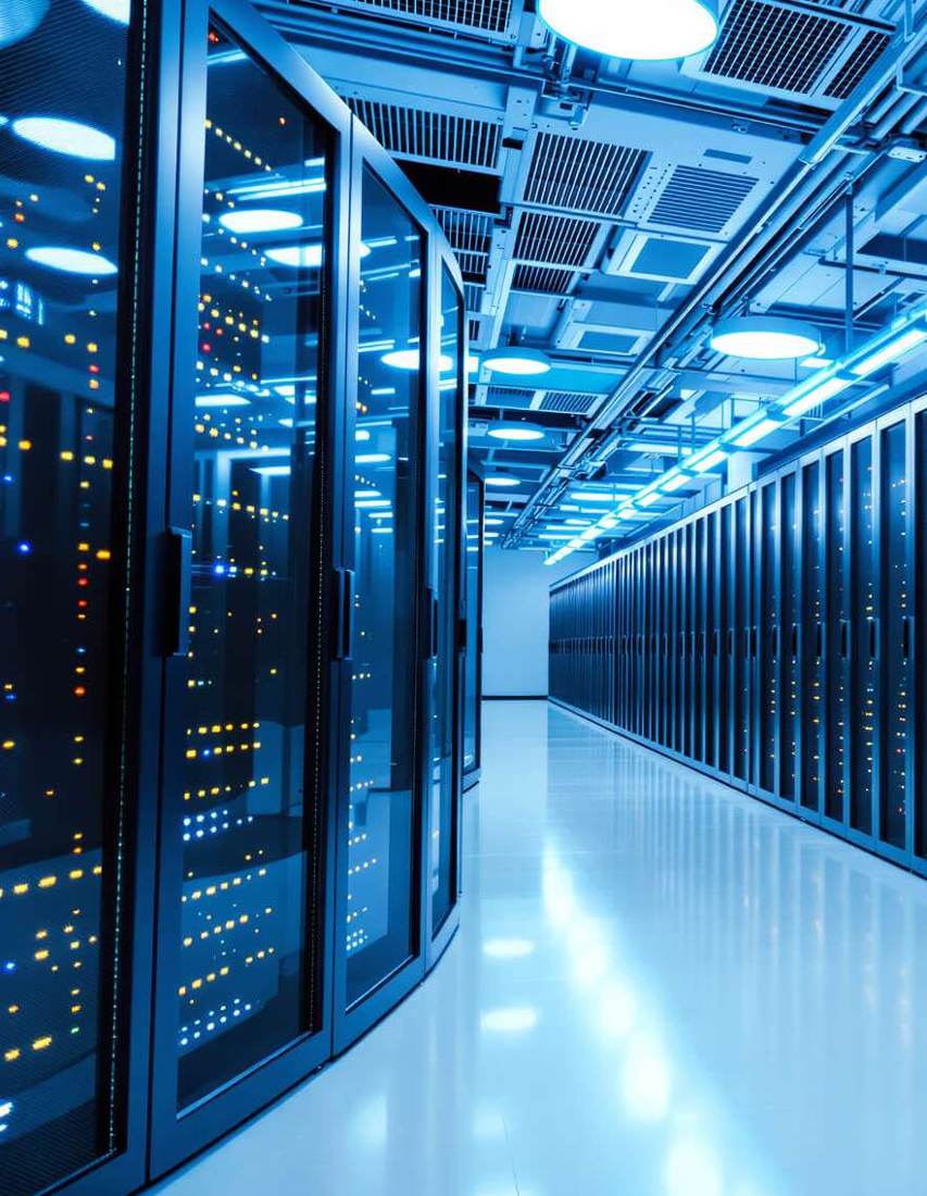 Data center server aisle