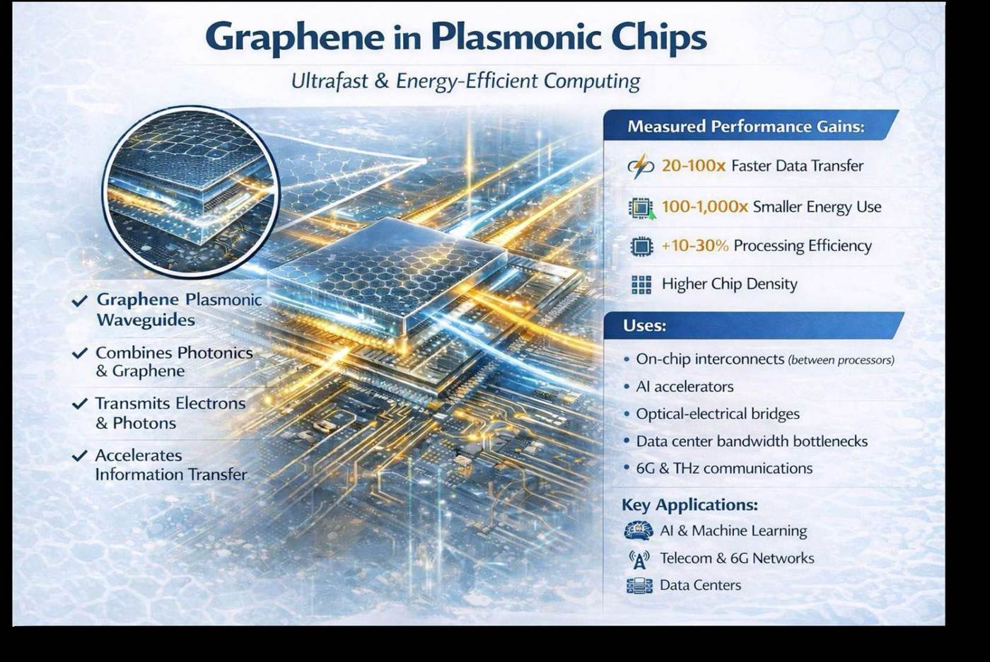 Graphene in plasmonic chips: ultrafast, energy-efficient computing